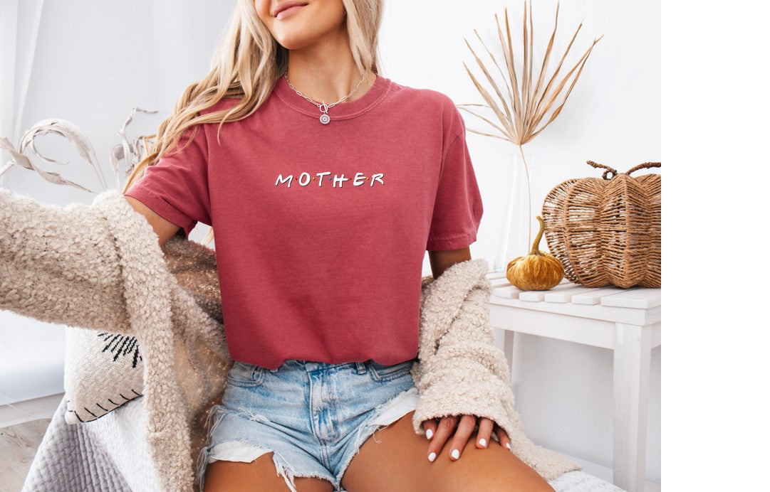 Mother Friends Printed Comfort Colors T-Shirt