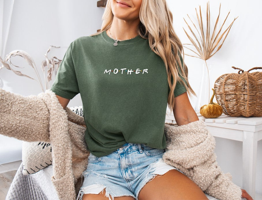 Mother Friends Printed Comfort Colors T-Shirt